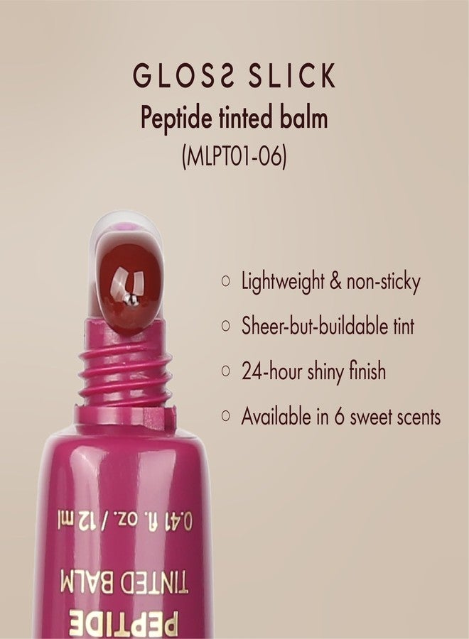 أبسولوت نيويورك بلسم الشفاه الملون Absolute New York Gloss Slick Peptide Tinted Balm، خفيف الوزن وغير لزج، يمنح الشفاه نعومة وترطيباً وامتلاءً (MLPT05 فانيليا بين) - Image 5